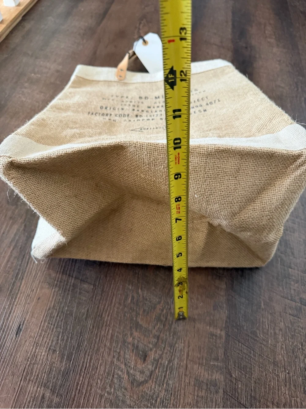 Apolis Global Citizen “Cornell University”  Burlap Tote with Leather Handles